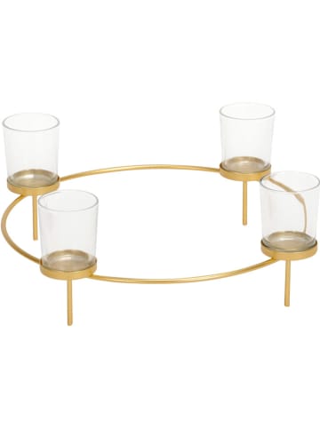 Kerzenhalter in Gold - (H)12,5  Ø 35 cm