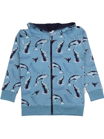 Sweatjacke in Hellblau
