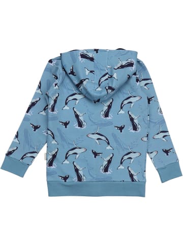 Sweatjacke in Hellblau