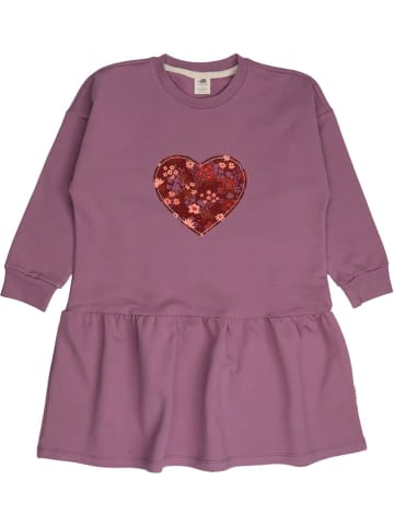 Sweatkleid in Lila/ Rot