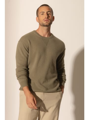 Kaschmir-Pullover in Khaki