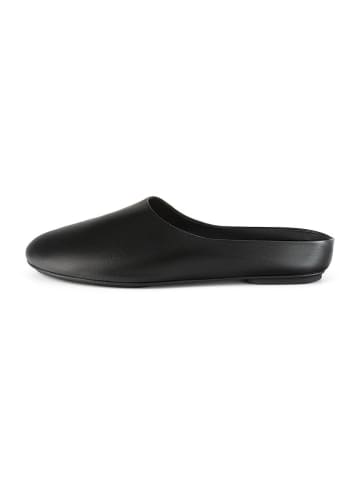 Leder-Pantoffeln "Allato" in Schwarz