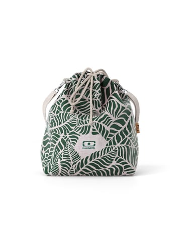 Lunchtas "Graphic Jungle'' beige/groen - (B)20,5 x (H)25 x (D)10,5 cm