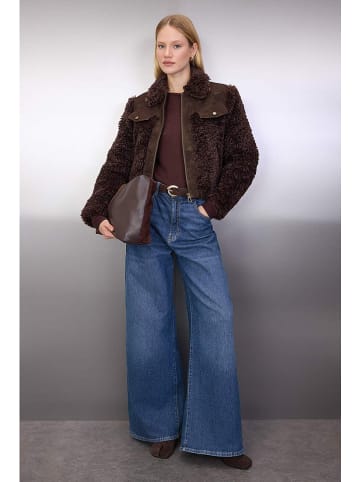 Teddyjacke in Dunkelbraun
