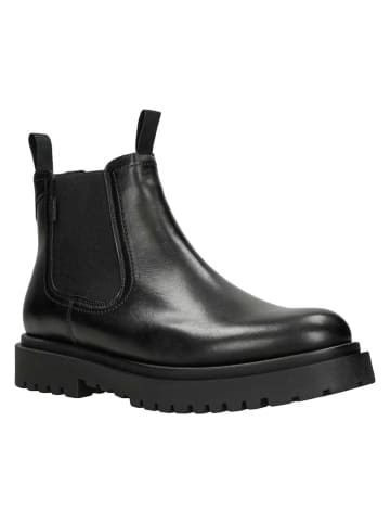 Leder-Chelsea-Boots in Schwarz