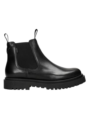 Leder-Chelsea-Boots in Schwarz
