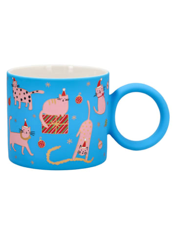 Kubek "Heavenly Cats" w kolorze błękitnym - 350 ml