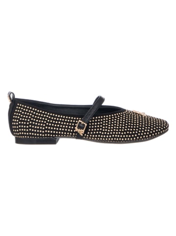 Spangenballerinas in Schwarz