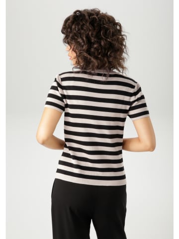 Trui beige/zwart