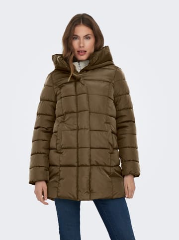 Kurtka pikowana w kolorze khaki