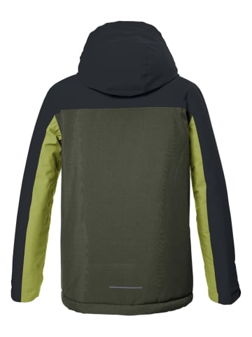 Winterjacke in Khaki/ Schwarz