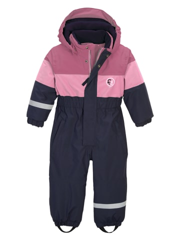 Schneeanzug in Dunkelblau/ Pink