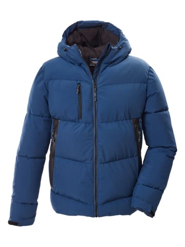 Doorgestikte jas "KOW 255" blauw