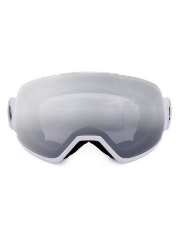 Gogle narciarskie unisex w kolorze jasnoszarym