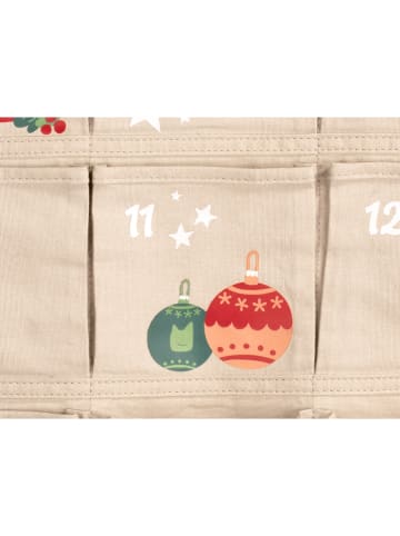 Adventskalender in Beige - (B)53 x (H)109 cm