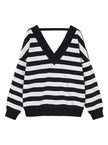 Bluza "Neko" w kolorze granatowo-białym