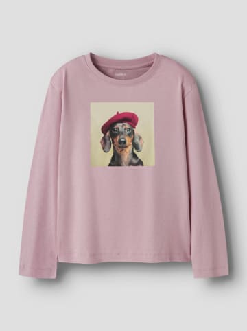 2-delige set: longsleeves "Votea" wit/lichtblauw