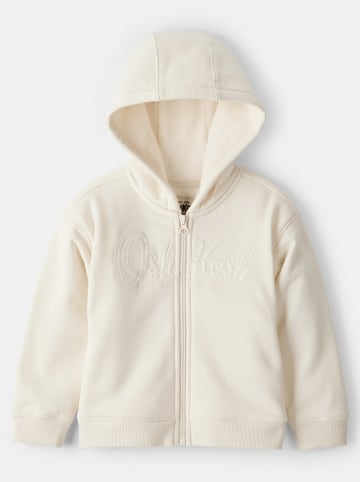 Sweatjacke in Creme