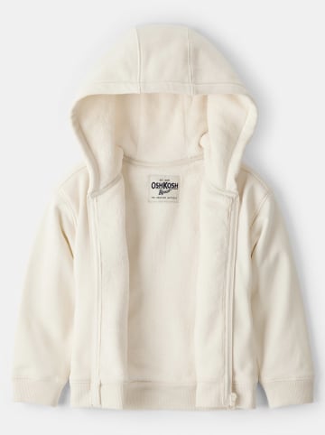 Sweatjacke in Creme