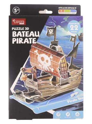 22-delige 3D-puzzel "Piratenschip" - vanaf 5 jaar