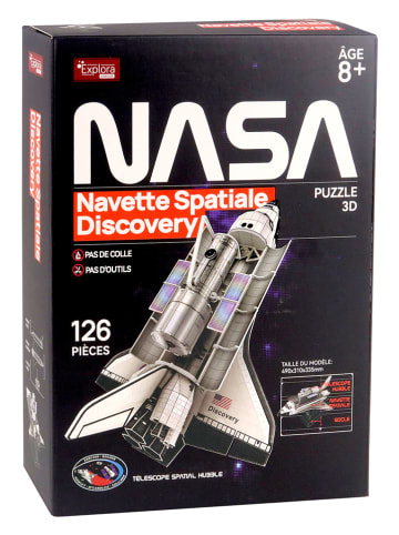 126-częściowe puzzle 3D "Spaceshuttle Discovery" - 8+