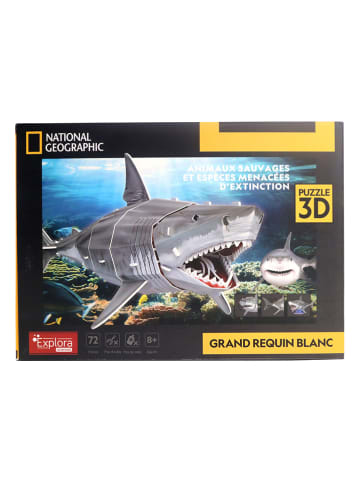 72tlg. 3D-Puzzle "Weißer Hai" - ab 8 Jahren