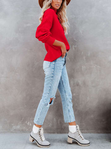Sweter w kolorze czerwonym