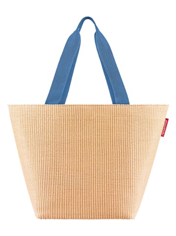 Shopper bag "M" w kolorze beżowym - 51 x 30,5 x 26 cm