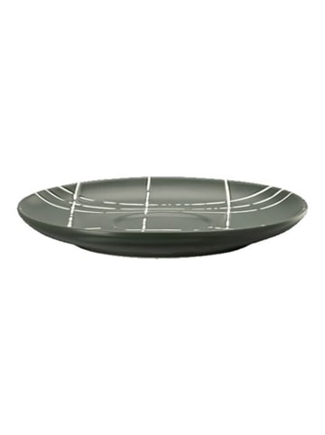 Spodek "Fun" w kolorze biało-zielonym do filiżanki do espresso - Ø 11,6 cm