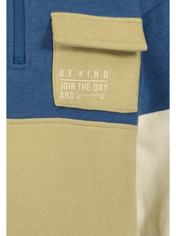 Sweatshirt blauw/beige