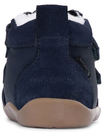 Leren winterboots "Bloom" donkerblauw
