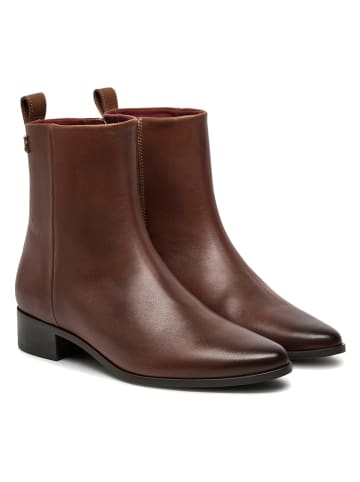 Leder-Boots in Hellbraun