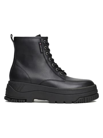 Leder-Boots in Schwarz