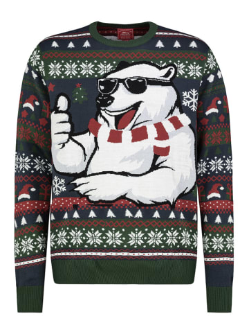 Sweter w kolorze ciemnozielonym