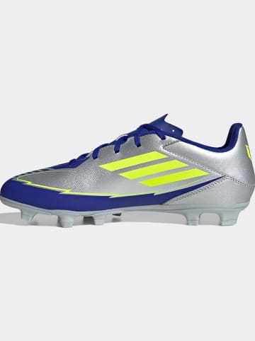 Korki "F50 CLUB FG/MG MESSI" w kolorze srebrno-granatowo-żółtym