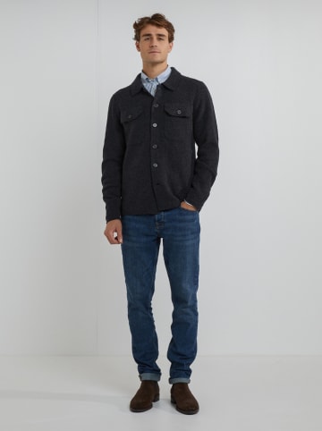 Wollhemdjacke antraciet