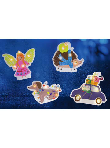 Świecąca naklejka "Winter magic" na okno (produkt niespodzianka)