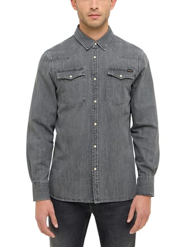 Spijkerblouse grijs