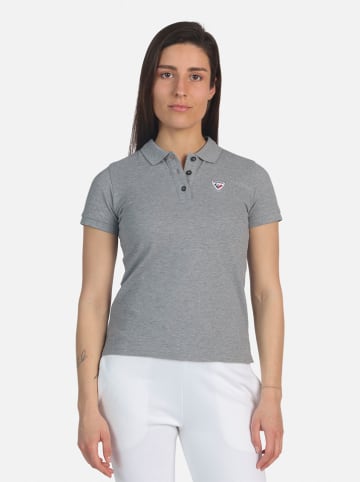 Poloshirt "Logo" in Grau