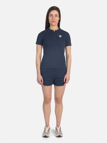 Poloshirt "Logo" donkerblauw