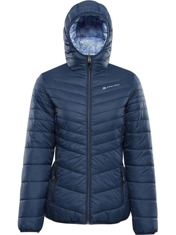Omkeerbare doorgestikte jas "Eroma" donkerblauw/lichtblauw