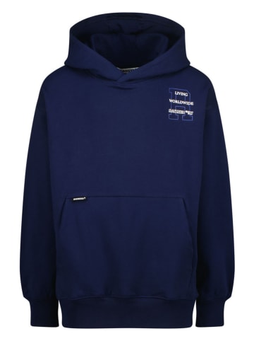 Hoodie "Nocussed" donkerblauw