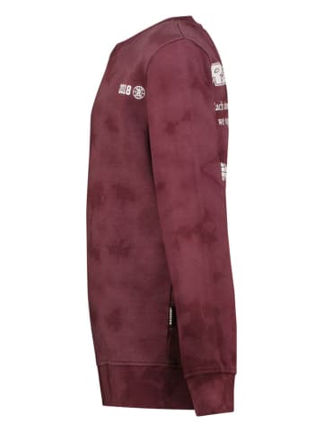 Sweatshirt "Nalaric" in Dunkelrot