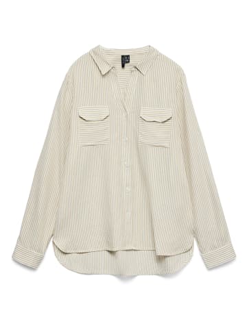 Bluse in Beige/ Creme