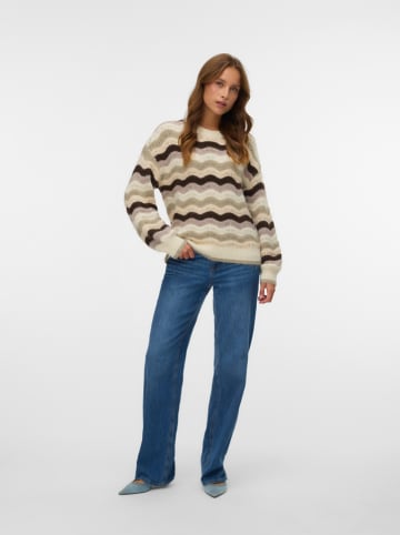Sweter w kolorze beżowo-brązowym
