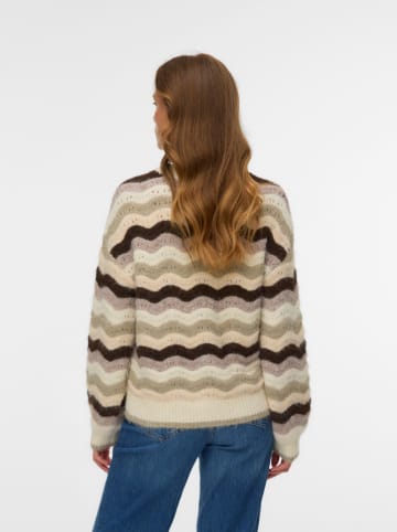 Sweter w kolorze beżowo-brązowym