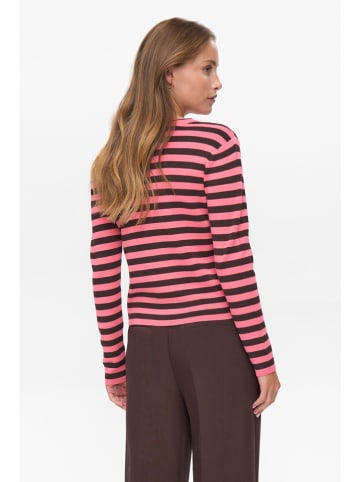 Trui "Nustripy" roze/zwart