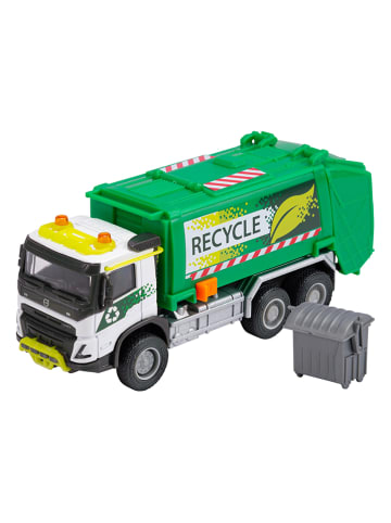 Pojazd zabawkowy "Volvo FMX Truck Garbage Collector" w kolorze zielonym - 3+