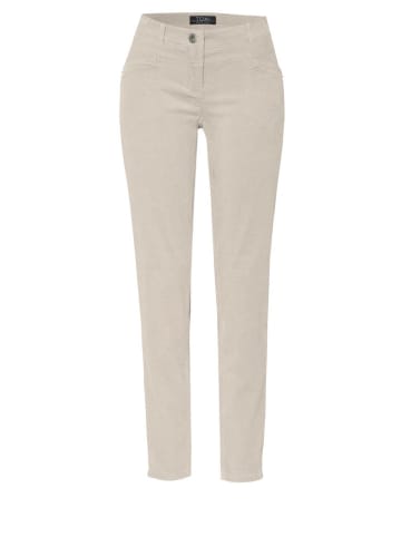 Dżinsy "Toni" - Slim fit - w kolorze beżowym