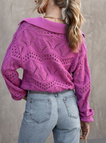 Sweter w kolorze fioletowym